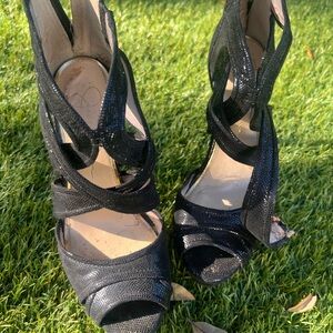Jessica Simpson well worn heels